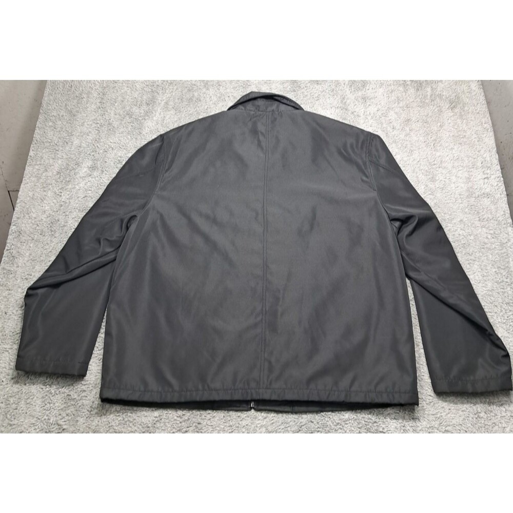 George XL 46/48  Jacket Men’s Dress Coat Pockets Office Business Polyester Zip - Picture 7 of 10